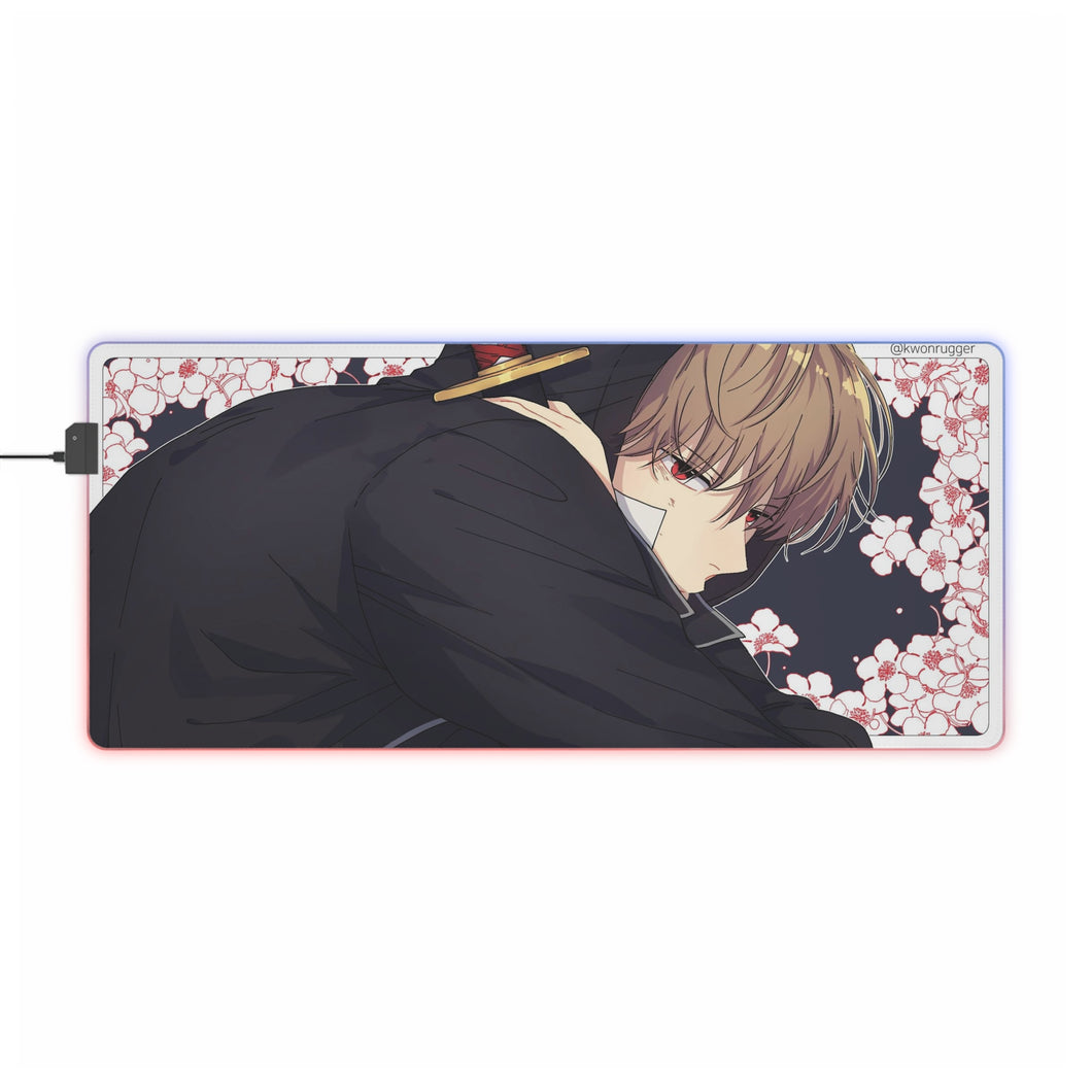Gintama Okita Sougo RGB LED Mouse Pad (Desk Mat)