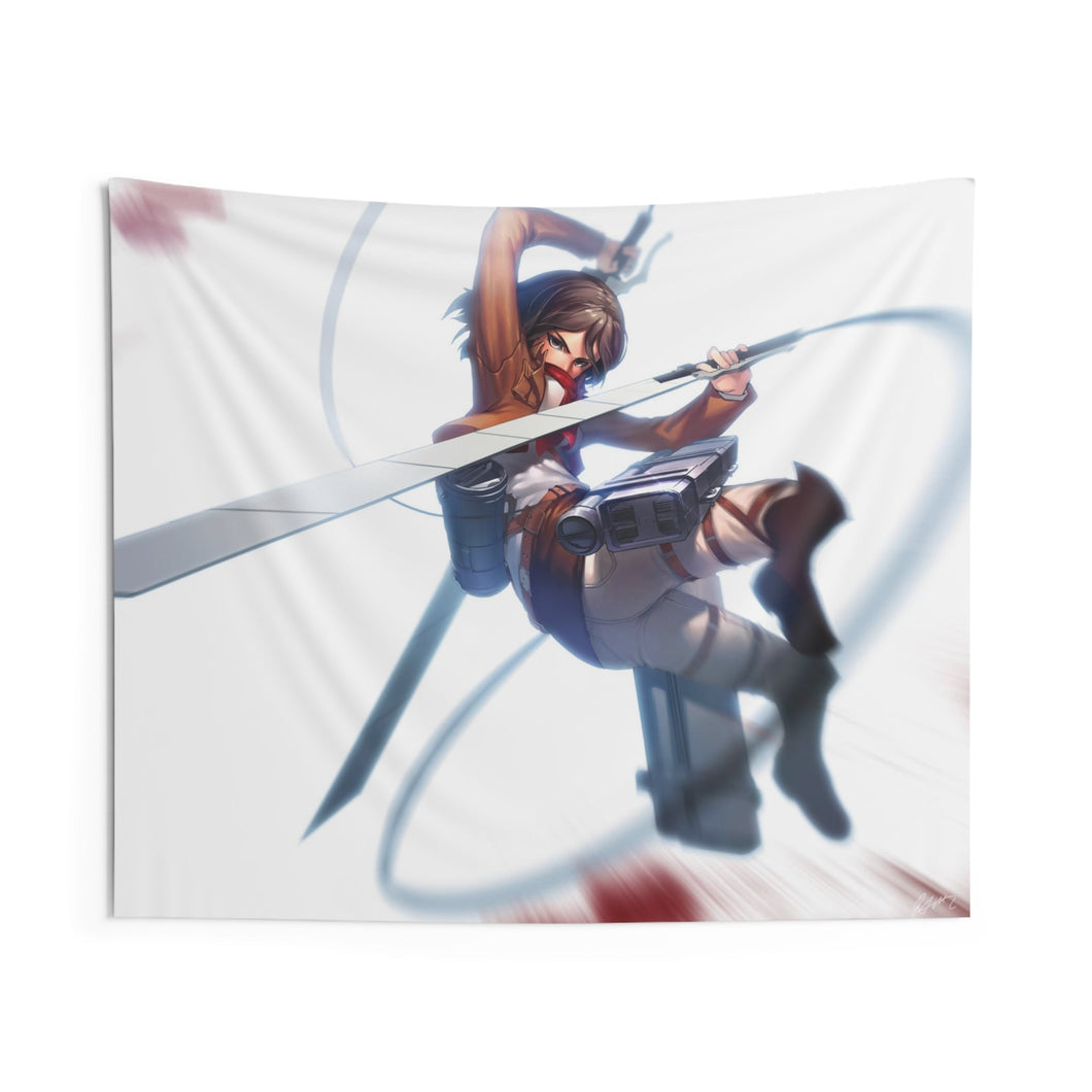 Mikasa Ackerman Indoor Wall Tapestry