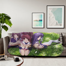 Load image into Gallery viewer, Clannad Nagisa Furukawa, Kyou Fujibayashi, Fuuko Ibuki Sherpa Blanket
