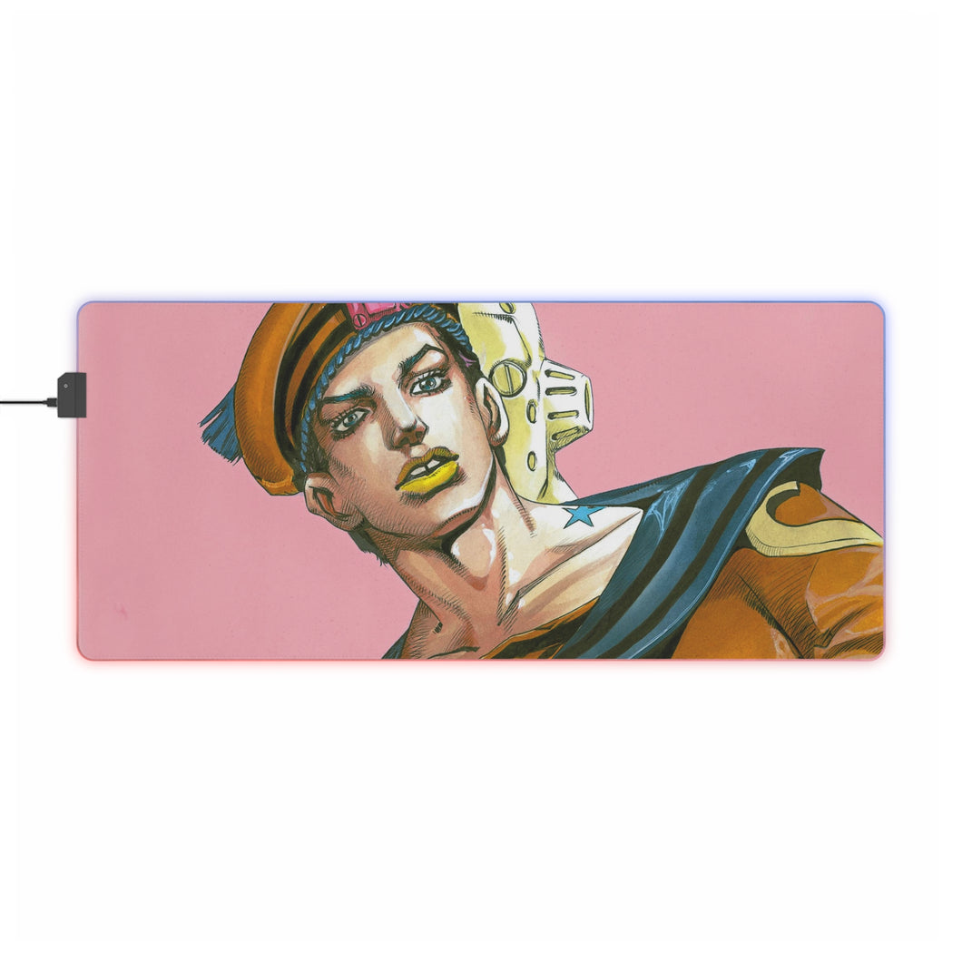 JoJo's Bizarre Adventure: JoJolion - Josuke With Soft & Wet RGB LED Mouse Pad (Desk Mat)