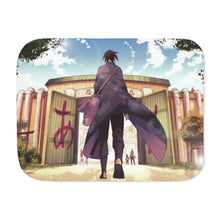 Load image into Gallery viewer, Sasuke Uchiha Sherpa Blanket
