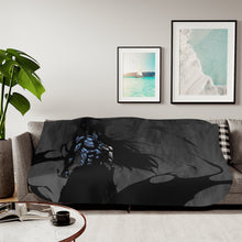 Load image into Gallery viewer, Ichigo Kurosaki Final Getsuga Tenshou Sherpa Blanket
