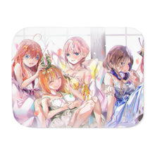 Load image into Gallery viewer, The Quintessential Quintuplets Miku Nakano, Itsuki Nakano, Nino Nakano, Yotsuba Nakano, Ichika Nakano Sherpa Blanket
