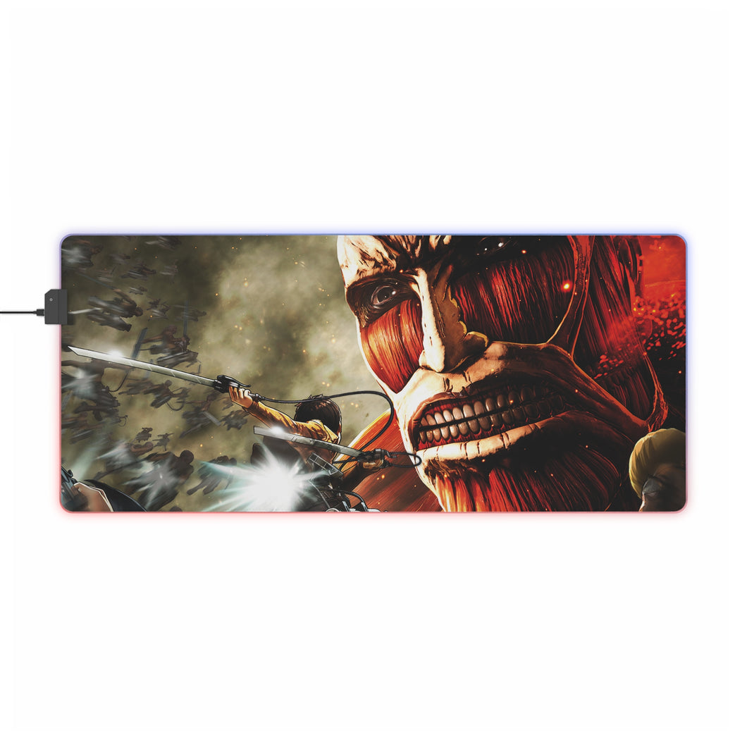 Anime Attack On Titan RGB LED Mouse Pad (Desk Mat)