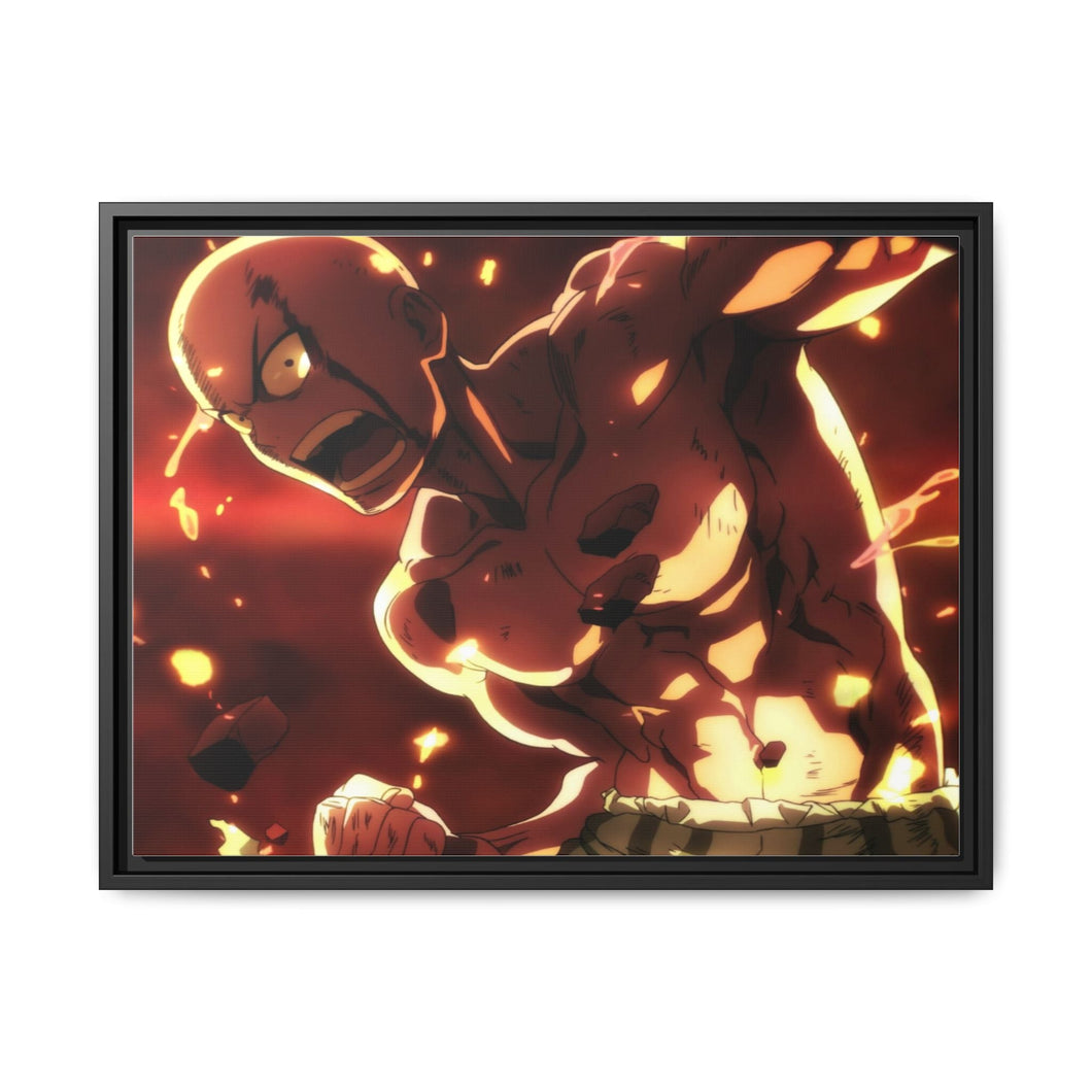 Saitama Canvas Framed Art Print