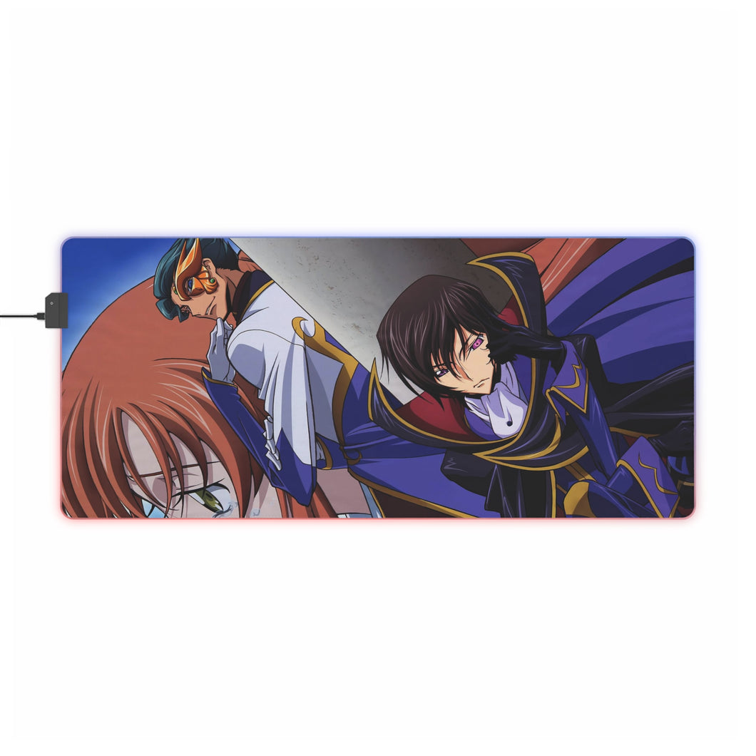Code Geass Lelouch Lamperouge, Jeremiah Gottwald, Shirley Fenette RGB LED Mouse Pad (Desk Mat)