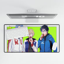 Load image into Gallery viewer, Yuri!!! On Ice Victor Nikiforov, Yuri Plisetsky, Yuuri Katsuki Mouse Pad (Desk Mat)
