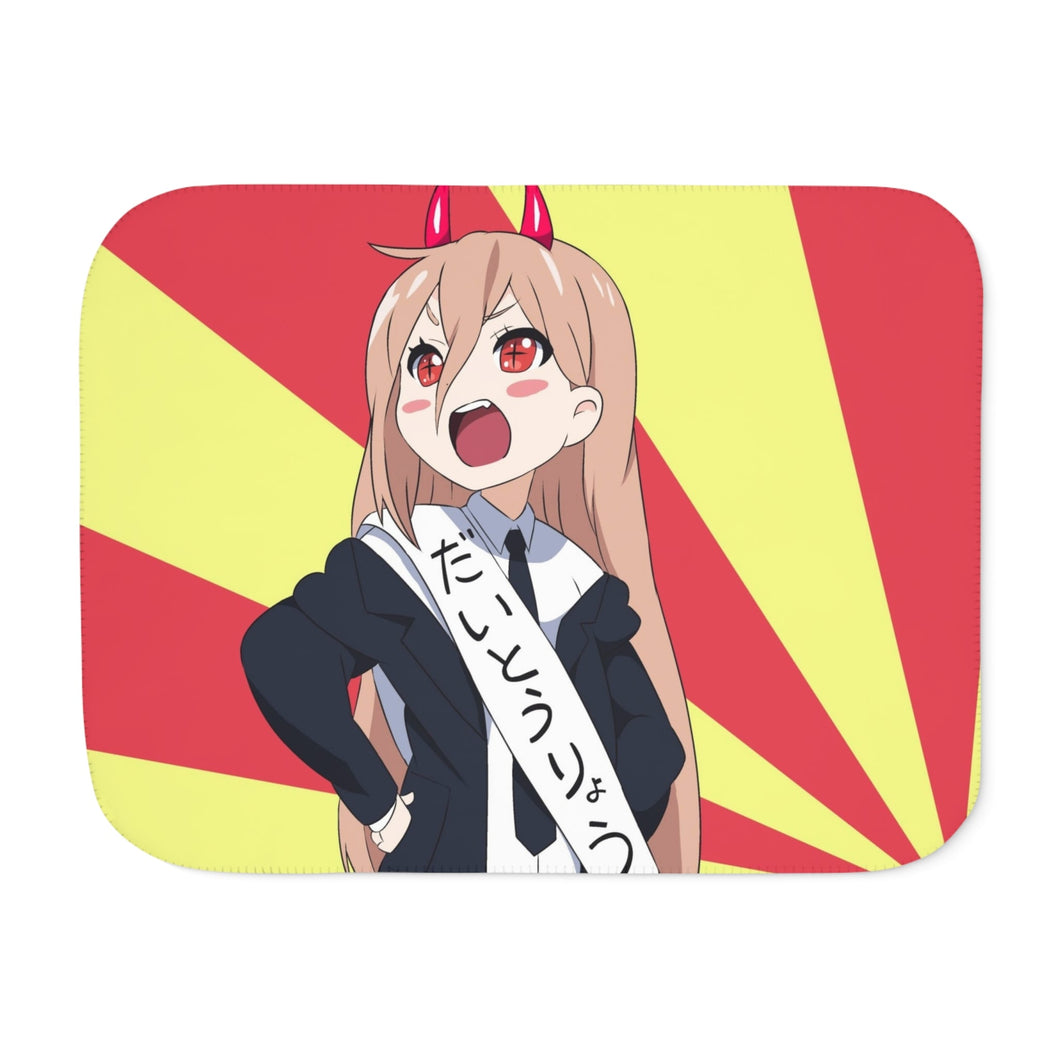 Anime Chainsaw Man Sherpa Blanket