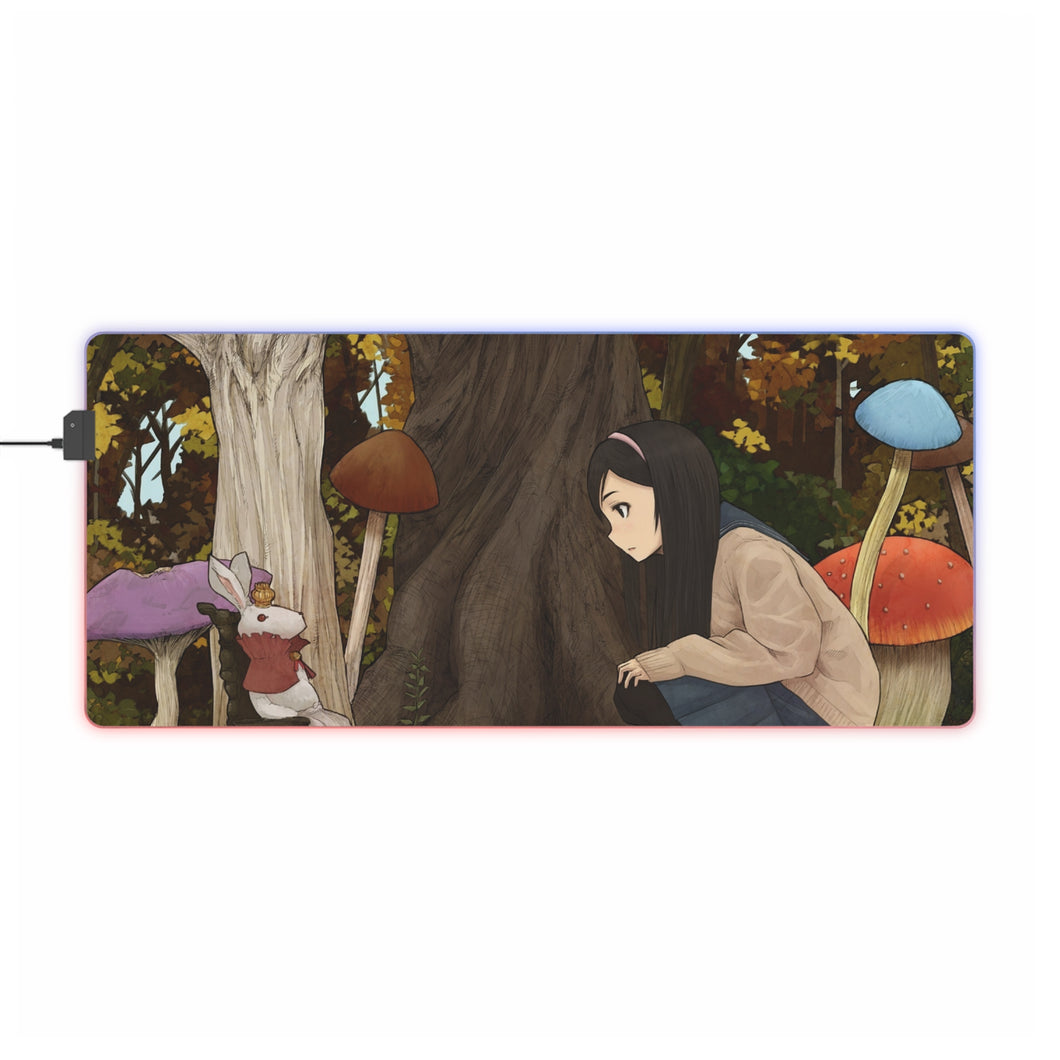 Anime Alice In Wonderland RGB LED Mouse Pad (Desk Mat)