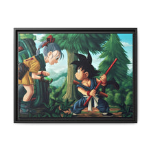 Load image into Gallery viewer, Bulma and Goku Canvas Framed Art Print
