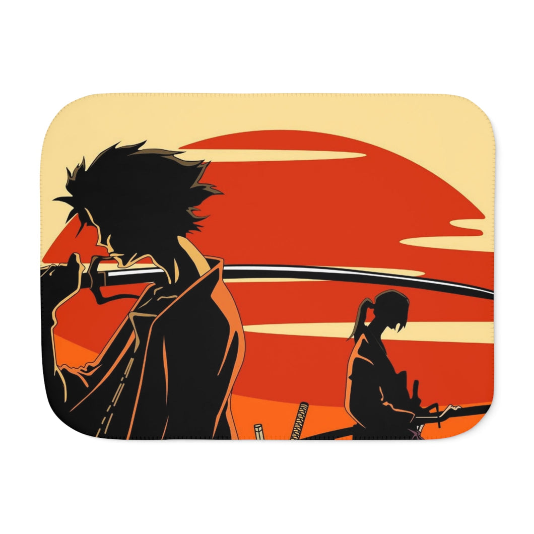 Anime Samurai Champloo Sherpa Blanket