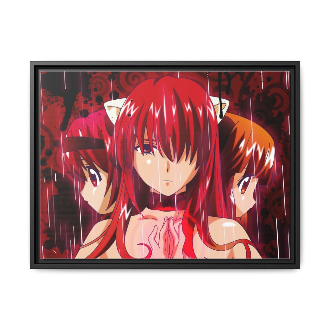 Anime Elfen Lied Canvas Framed Art Print