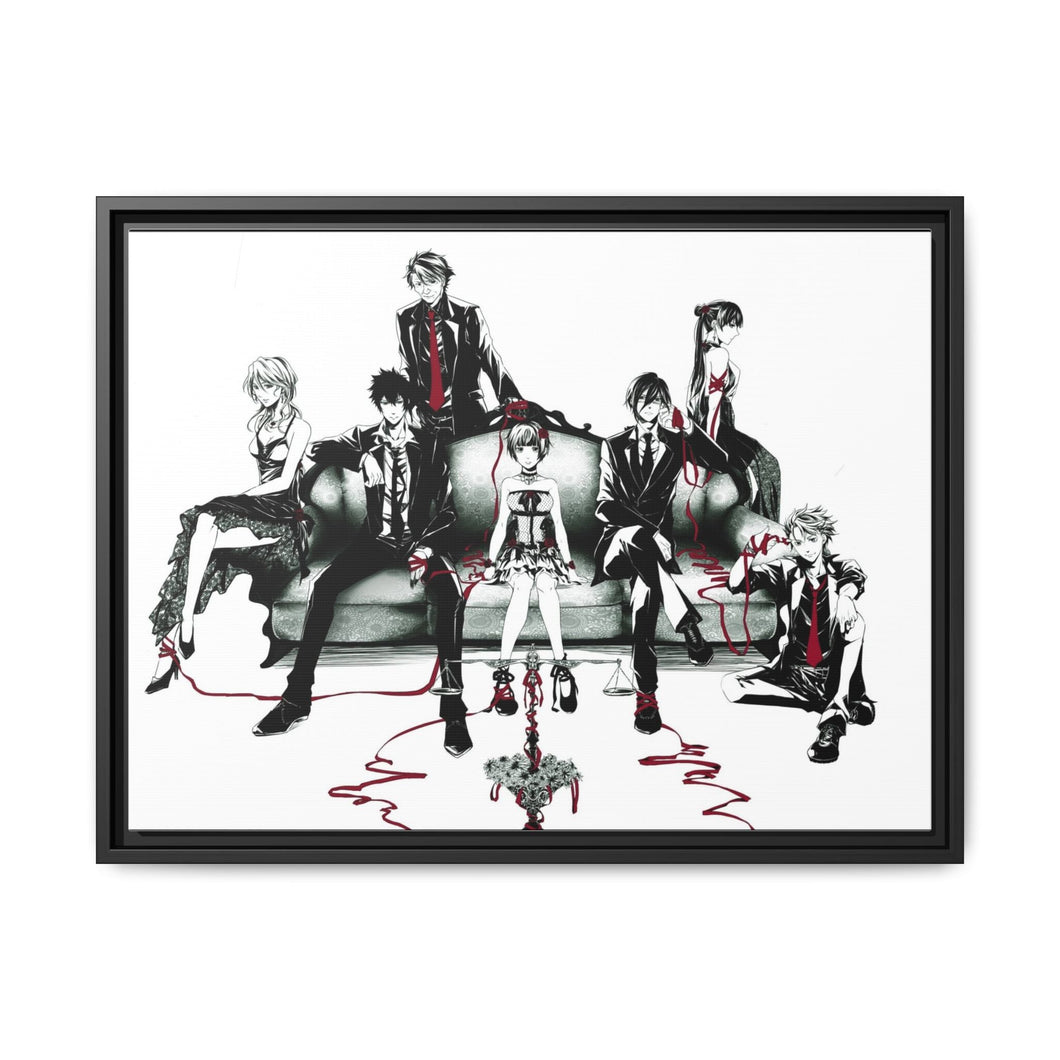 Psycho-Pass Akane Tsunemori, Nobuchika Ginoza, Shion Karanomori, Yayoi Kunizuka Canvas Framed Art Print
