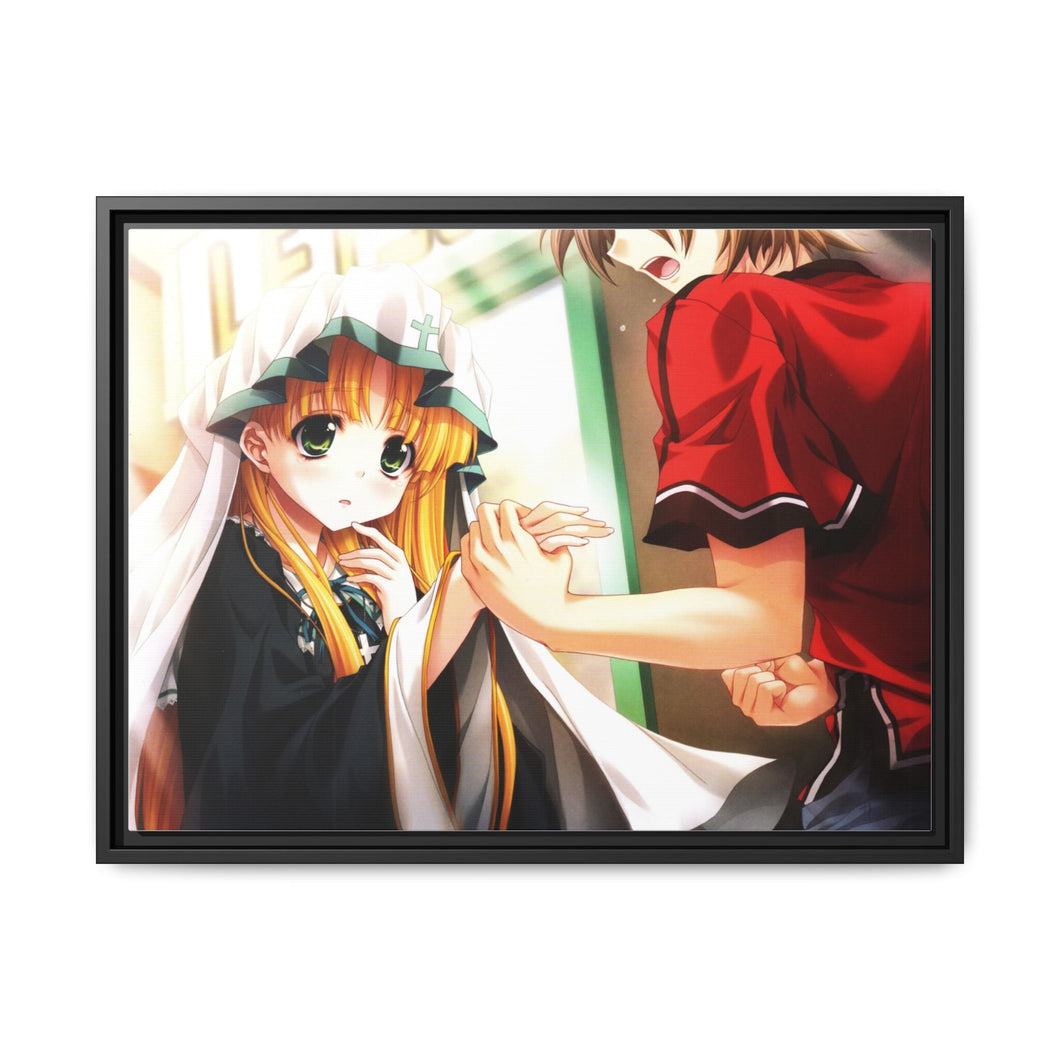High School DxD Issei Hyoudou, Asia Argento Canvas Framed Art Print