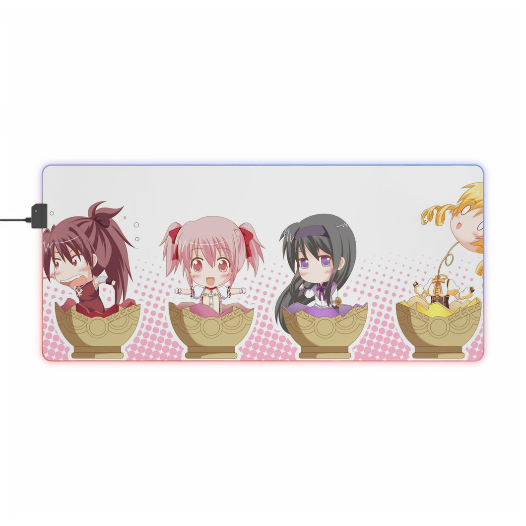 Puella Magi Madoka Magica RGB LED Mouse Pad (Desk Mat)