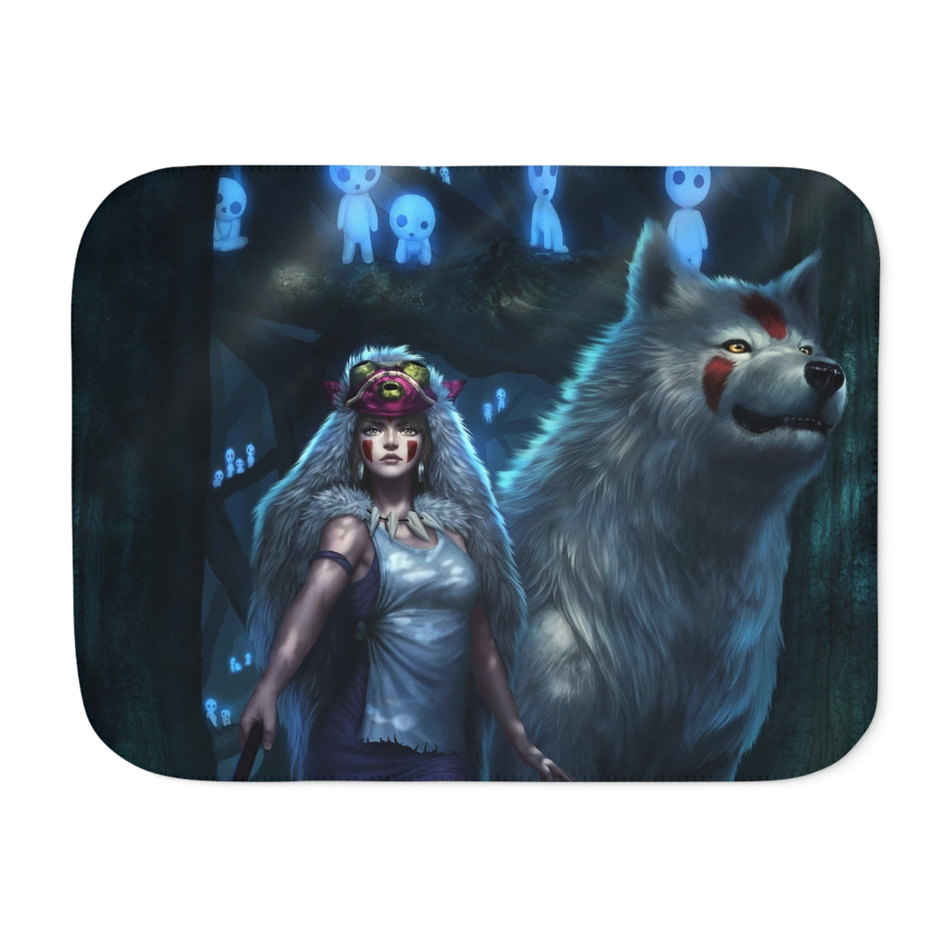 Anime Princess Mononoke Sherpa Blanket