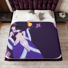 Load image into Gallery viewer, Maki Oze from Fire Force Minimalistfor Dekstop Sherpa Blanket

