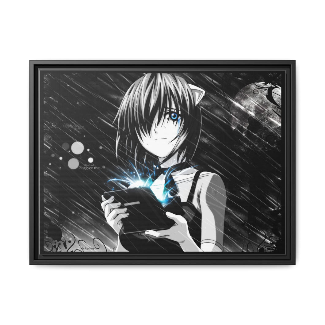 Anime Elfen Liedr Canvas Framed Art Print