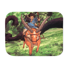 Load image into Gallery viewer, Anime Princess Mononoke Sherpa Blanket
