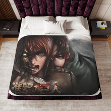 Load image into Gallery viewer, Shingeki no Kyojin - Eren/Titan Sherpa Blanket
