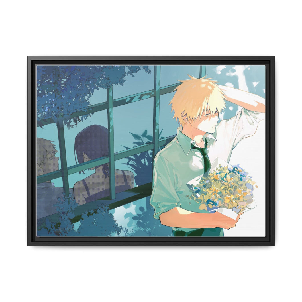 Anime Chainsaw Man Canvas Framed Art Print