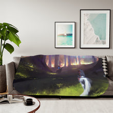 Load image into Gallery viewer, Anime Princess Mononoke Sherpa Blanket
