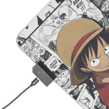 Load image into Gallery viewer, One Piece Monkey D. Luffy RGB LED Mouse Pad (Desk Mat)
