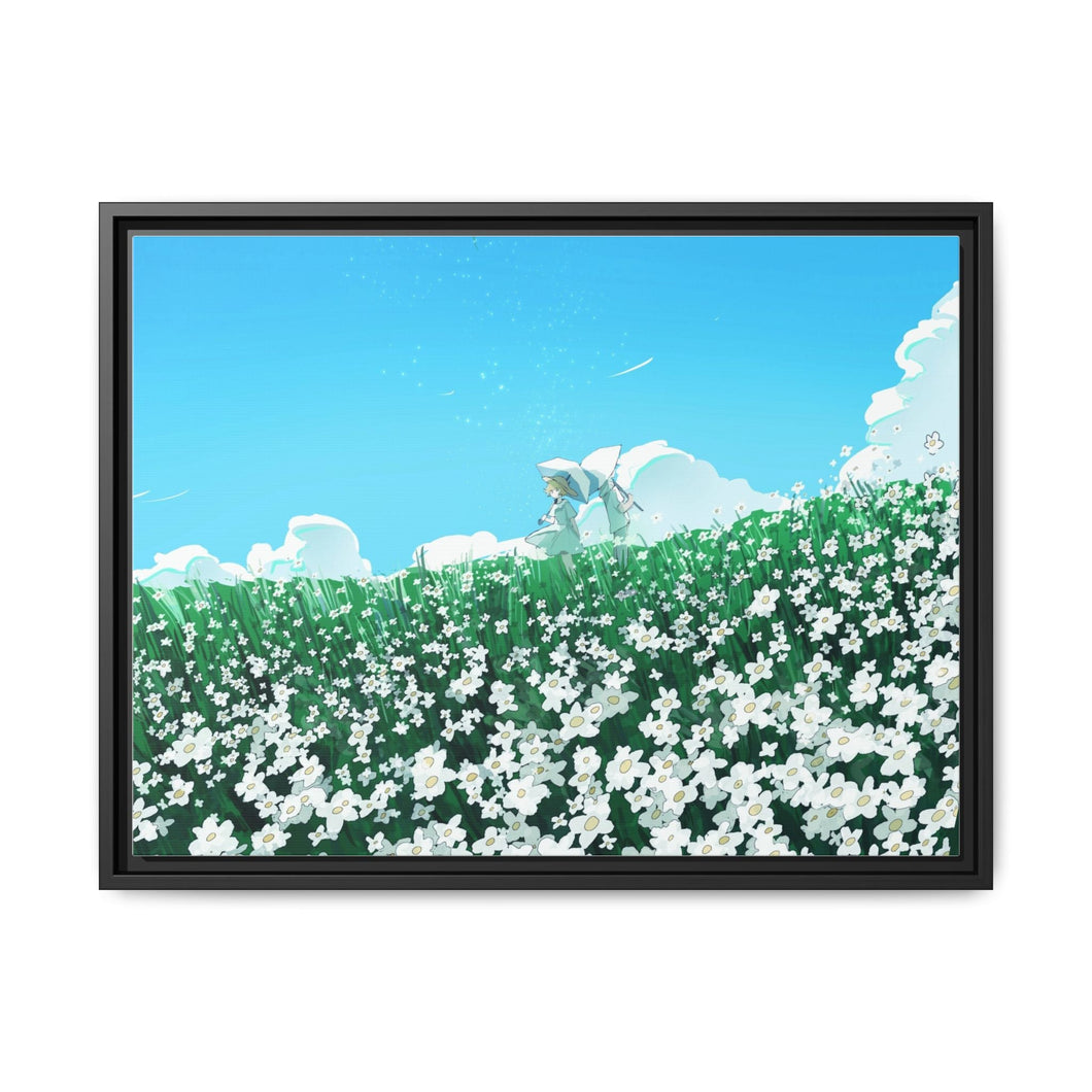 The Promised Neverland Ray, Emma Canvas Framed Art Print