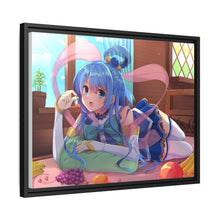 Load image into Gallery viewer, Aqua Canvas Framed Art Print
