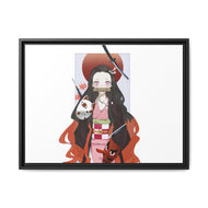 Demon Slayer: Kimetsu no Yaiba Canvas Framed Art Print