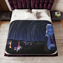 Load image into Gallery viewer, Nao Tomori sitting Sherpa Blanket
