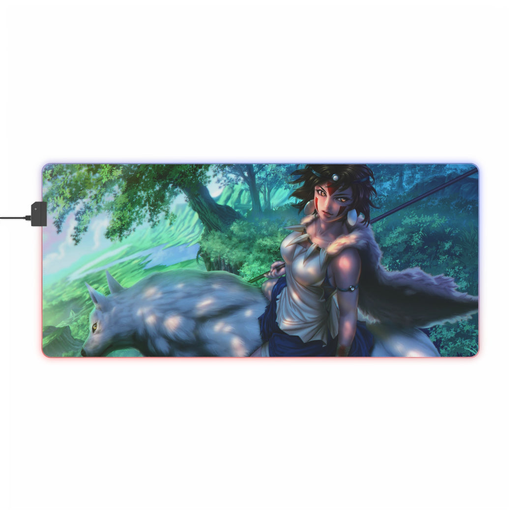 Princess Mononoke RGB LED Mouse Pad (Desk Mat)