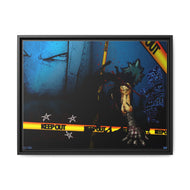 Black Stars own Path Canvas Framed Art Print