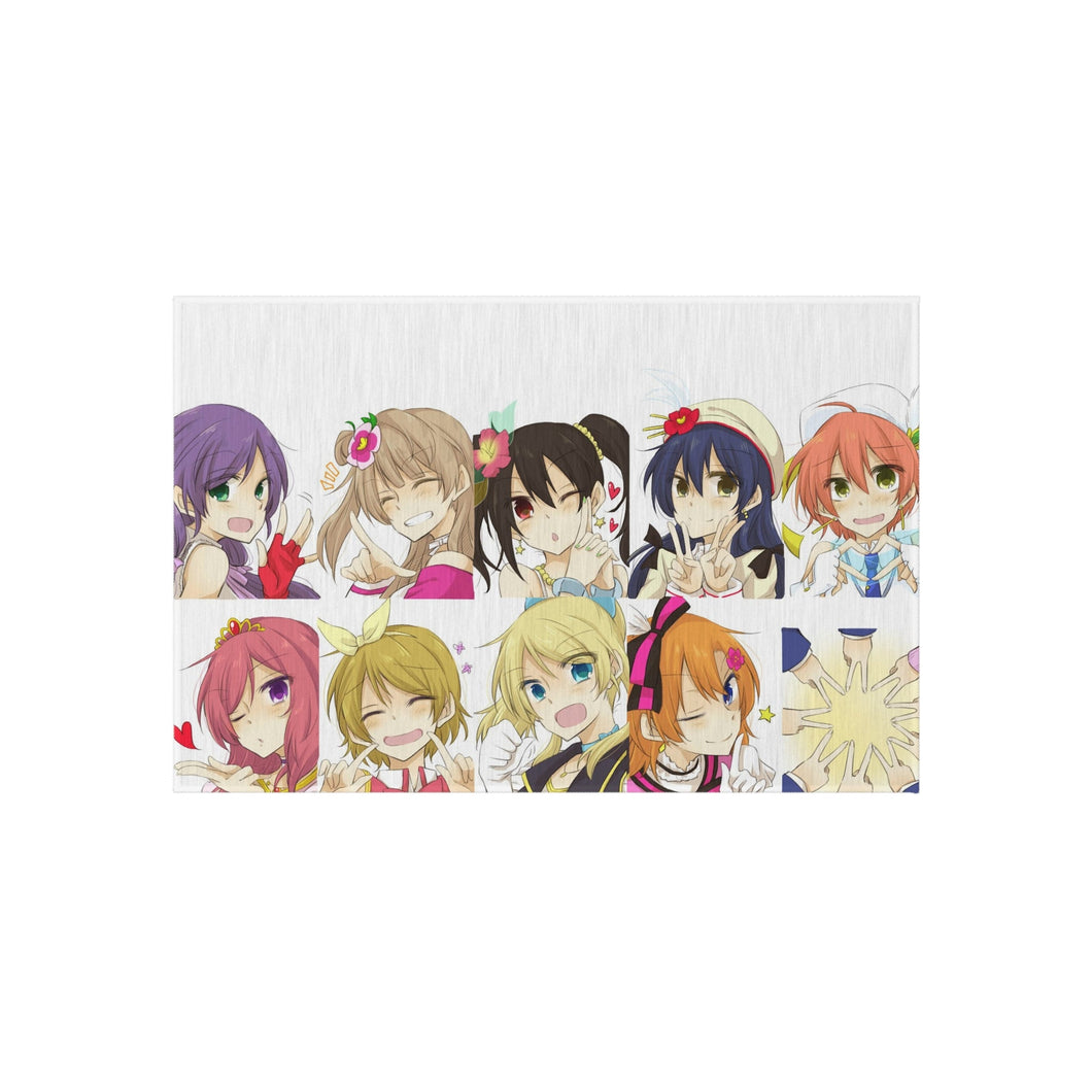 Love Live! Maki Nishikino, Kotori Minami, Umi Sonoda, Honoka Kousaka, Rin Hoshizora Rug