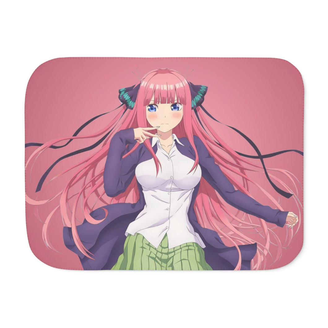 Nino Nakano from 5-Toubun no Hanayome Sherpa Blanket