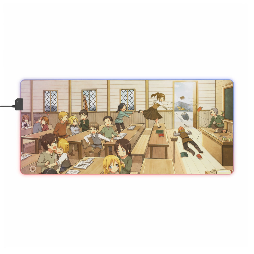 Anime Attack On Titan RGB LED Mouse Pad (Desk Mat)