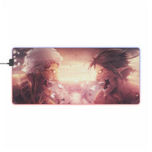 Load image into Gallery viewer, Armored Titan and Eren screaming at each other RGB LED Mouse Pad (Desk Mat)
