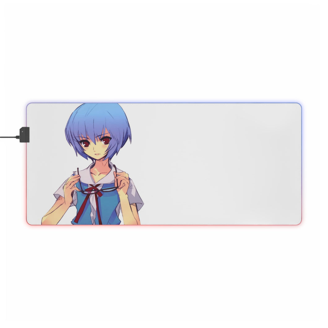 Neon Genesis Evangelion Rei Ayanami RGB LED Mouse Pad (Desk Mat)