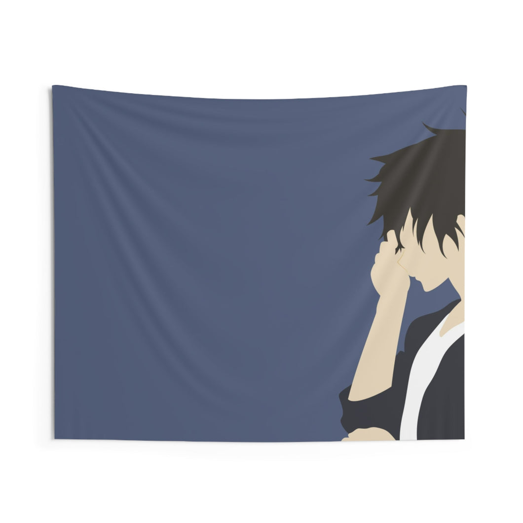 Hōtarō Oreki minimalist Indoor Wall Tapestry