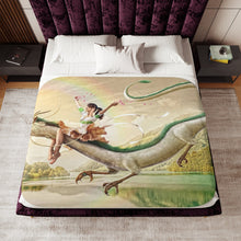 Load image into Gallery viewer, Anime Spirited Away Sherpa Blanket
