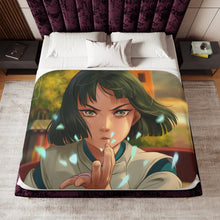 Load image into Gallery viewer, Haku - Spirited Away Sherpa Blanket
