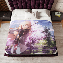 Load image into Gallery viewer, Anime Your Lie in April Sherpa Blanket
