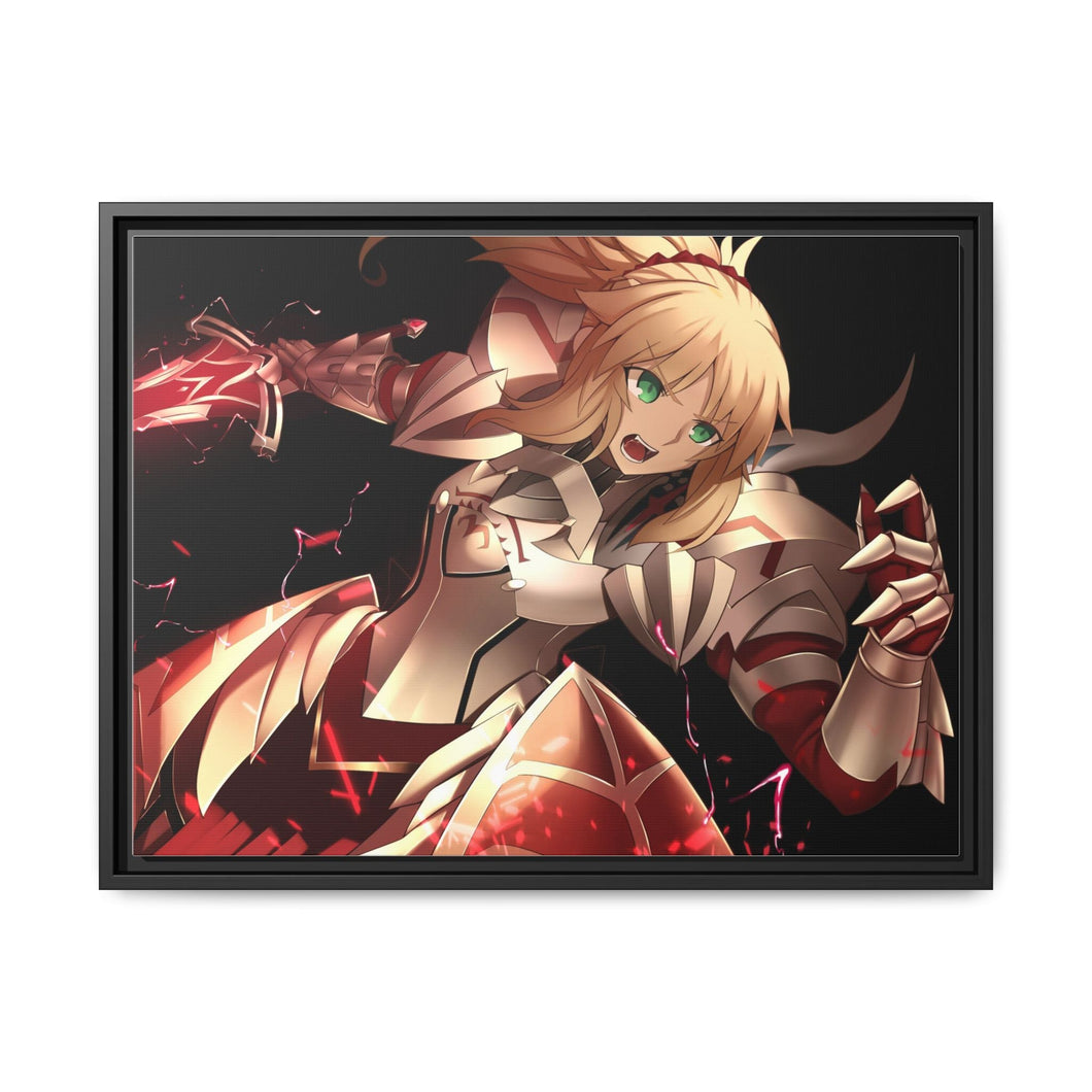 Fate/Apocrypha Saber Of Red Canvas Framed Art Print
