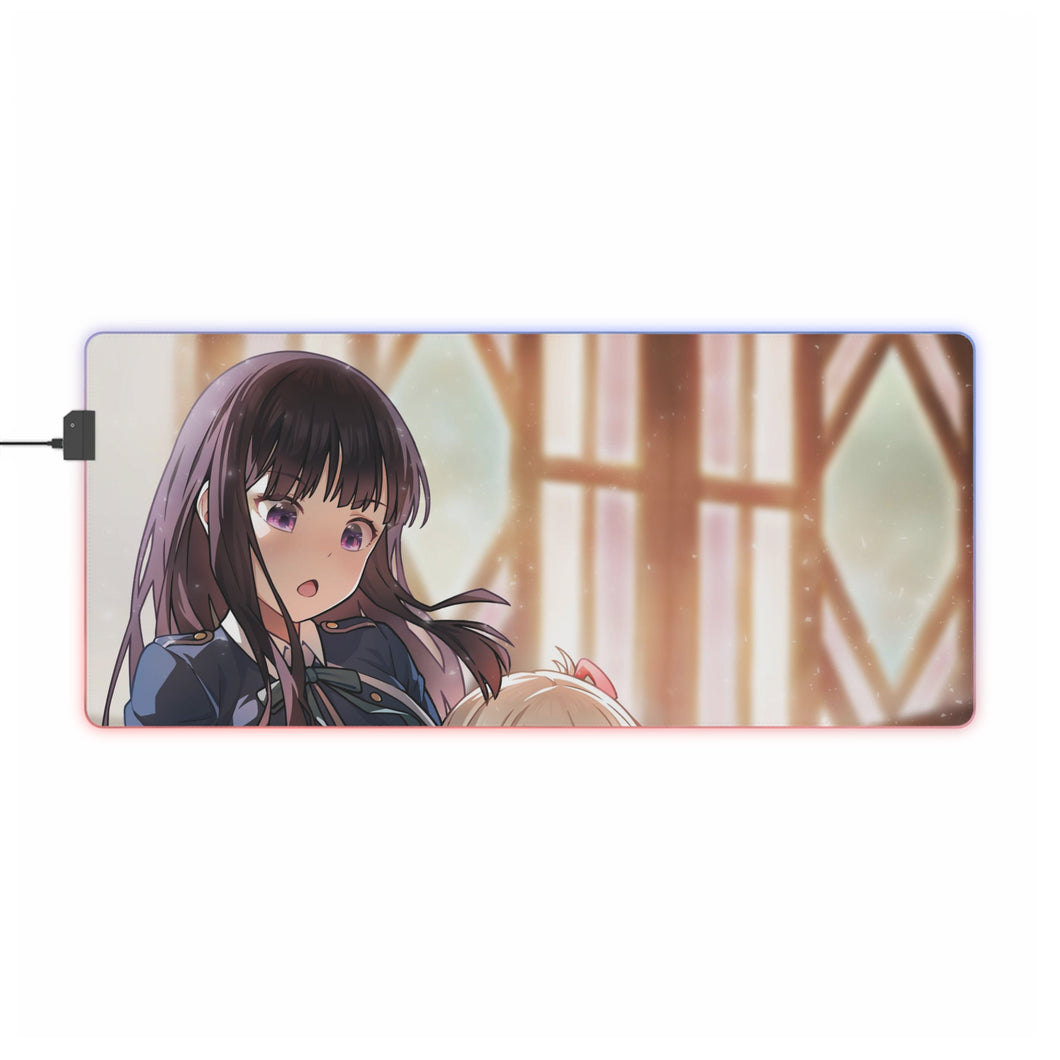 Lycoris Recoil Takina Inoue, Chisato Nishikigi RGB LED Mouse Pad (Desk Mat)
