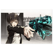 Load image into Gallery viewer, Akane Tsunemori with a dominator Jigsaw Puzzle
