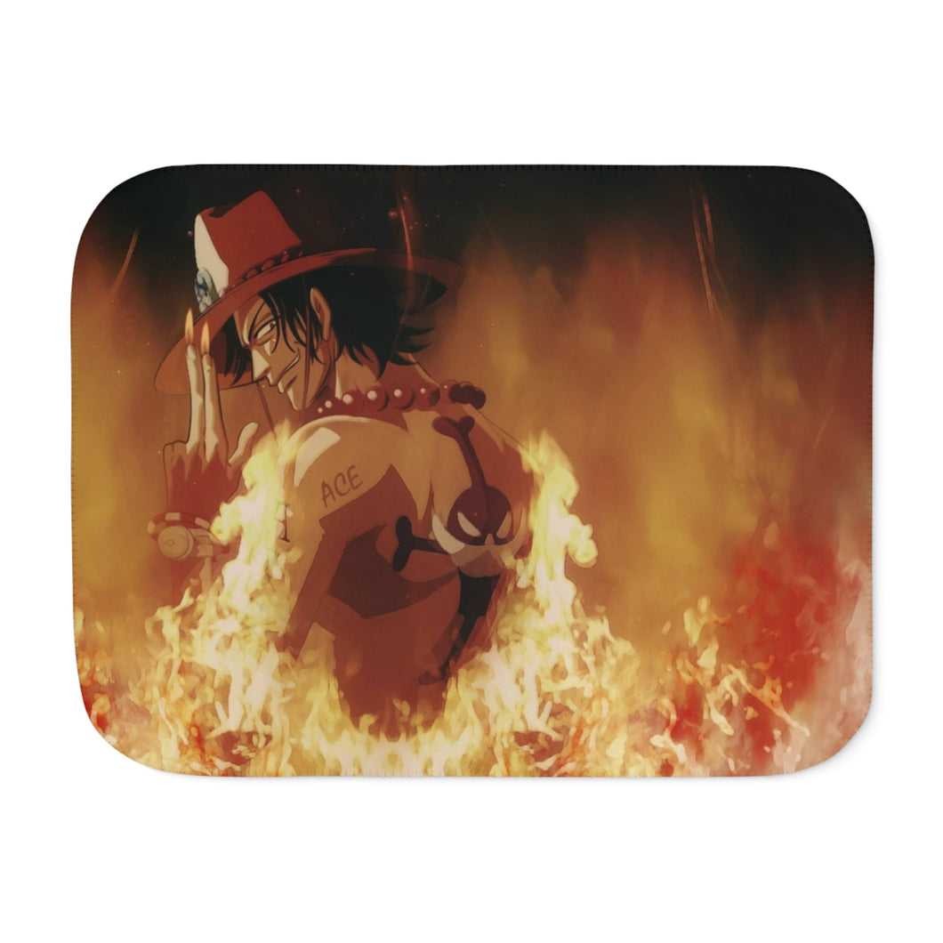 The Flames Of Peace Sherpa Blanket