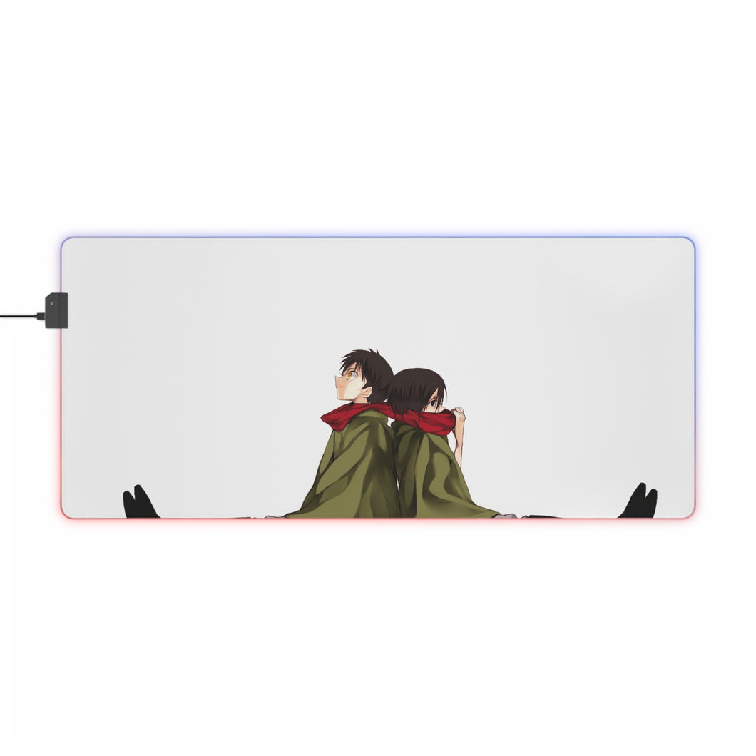 Anime Attack On Titan RGB LED Mouse Pad (Desk Mat)