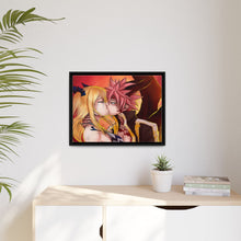 Load image into Gallery viewer, Fairy Tail Natsu Dragneel, Lucy Heartfilia Canvas Framed Art Print
