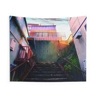 Anime Building Indoor Wall Tapestry