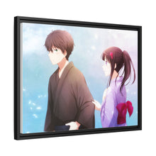 Load image into Gallery viewer, Eru Chitanda  And  Hōtarō Oreki Kimono Canvas Framed Art Print
